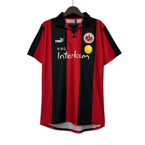 Camisa Retrô Eintratch Frankfurt Puma 1999/00 Vermelho e Preto