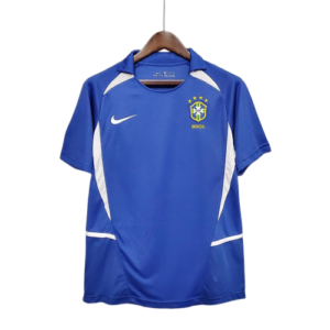 Camisa Retrô Brasil II Away Nike 2002/03 Masculino Azul