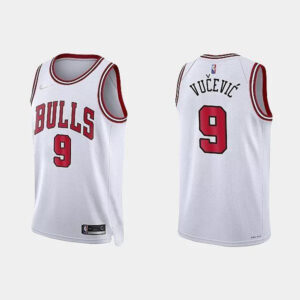 Regata NBA Chicago Bulls Edition 21-22 Nike Authentic Vucevic 9 - Branca