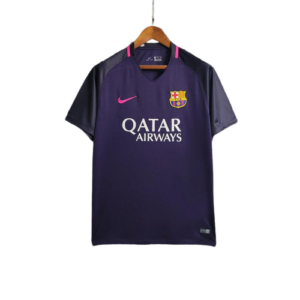 Camisa Retrô Barcelona II Away 2016/17 Torcedor Masculino Roxo