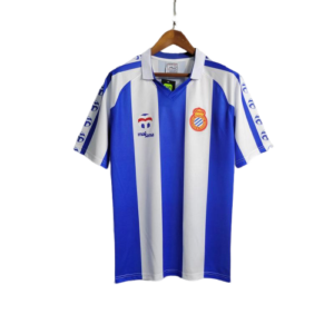 Camisa Retrô Espanyol I Home Massana 1984/89 Masculino Azul e Branco