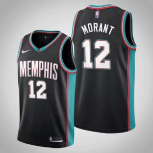 Regata NBA Grizzlies Edition 20/21 Nike Authentic Morant 12 - Preta