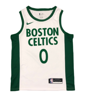 Regata NBA Boston Celtics City Edition Nike Authentic Tatum 0 - Branca