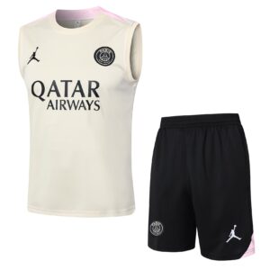 Conjunto Regata Paris Saint Germain 2024/25 - Branca e Preta