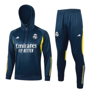 Conjunto Real Madrid 2023/24 Azul Marinho - Capuz
