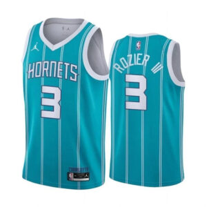 Regata NBA Charlotte Hornets City Edition 20/21 Jordan Authentic Rozier 3 - Azul