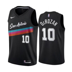Regata NBA San Antonio Spurs City Edition 20/21 Nike Authentic Swingman DeRozan 10 - Preta
