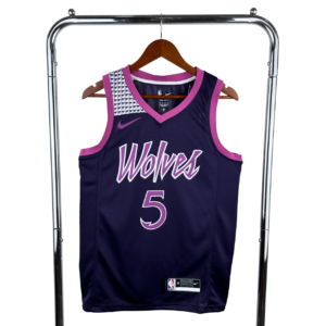 Regata NBA Minnesota Timberwolves Nike Authentic Edwards 5 - Roxa