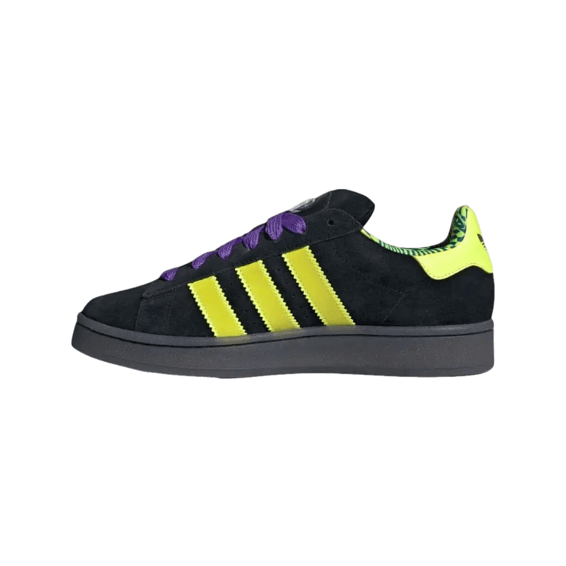 Tênis Adidas Campus 00s "Solar Yellow Purple Rush" Masculino Preto