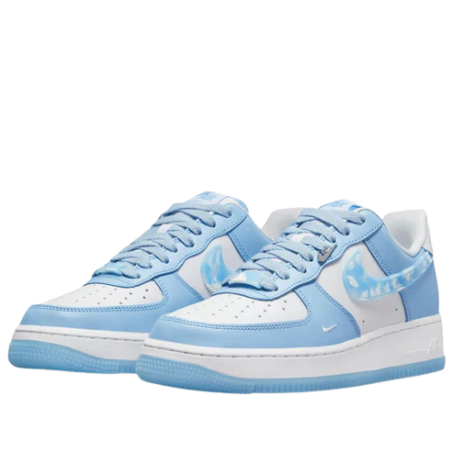 Tênis Air Force 1 "Nail Art" Branco / Azul - Imagem 2
