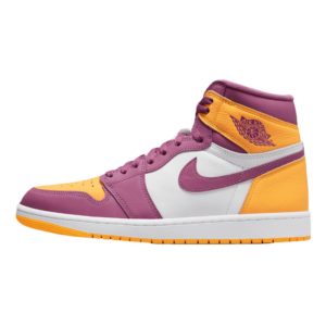 Tênis Air Jordan 1 High "Brotherhood" Rosa / Amarelo