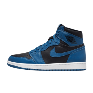 Tênis Air Jordan 1 High "Dark Marina Blue" Preto / Azul