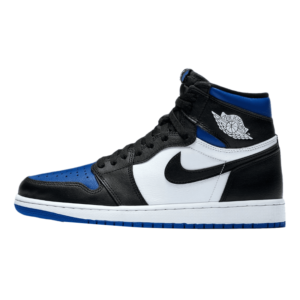 Tênis Air Jordan 1 High "White Royal Toe" Preto / Azul
