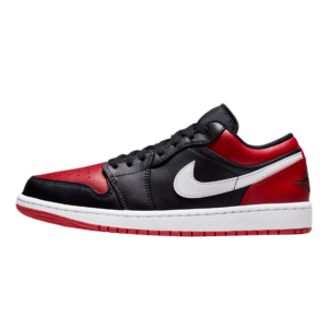 Tênis Air Jordan 1 Low "Alternate Bred Toe" Preto / Vermelho