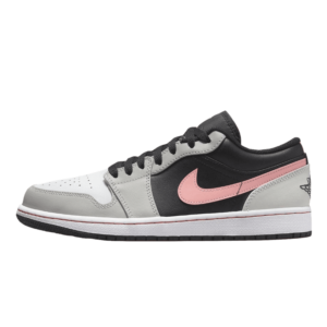 Tênis Air Jordan 1 Low Black "Grey Pink" Preto / Cinza