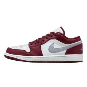 Tênis Air Jordan 1 Low "Bordeaux" Vinho / Branco