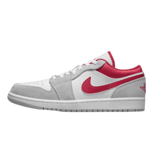 Tênis Air Jordan 1 Low "Light Smoke Grey Red" Cinza / Vermelho