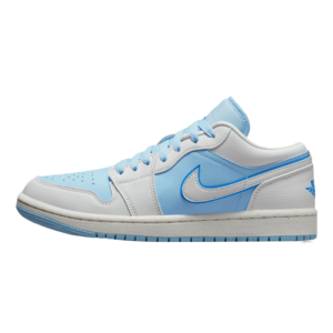 Tênis Air Jordan 1 Low "Reverse Ice Blue" Branco / Azul