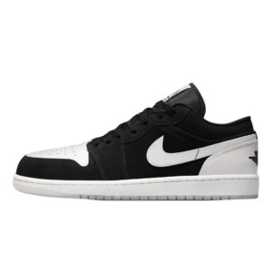 Tênis Air Jordan 1 Low SE "Diamond" Preto / Branco