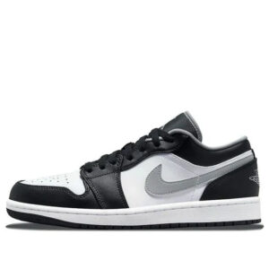 Tênis Air Jordan 1 Low "Black Medium Grey" Preto / Branco