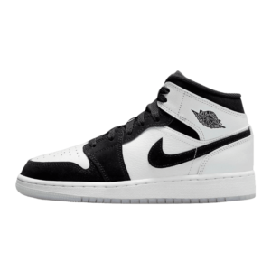 Tênis Air Jordan 1 Mid "Diamond" Branco / Preto