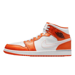 Tênis Air Jordan 1 Mid "Electro Orange" Laranja