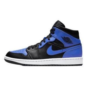Tênis Air Jordan 1 Mid "Hyper Royal" Preto / Azul