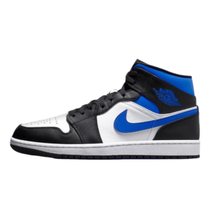 Tênis Air Jordan 1 Mid "Racer Blue" Masculino Preto / Azul