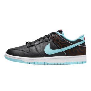 Tênis Dunk Low "Barber Shop Black" Masculino Preto Azul