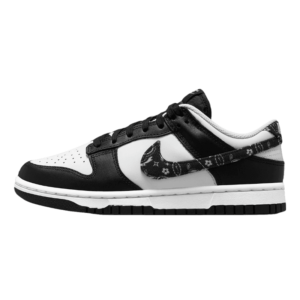 Tênis Dunk Low "Black Paisley" Feminino  Preto / Branco