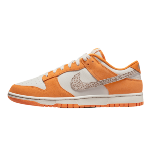Tênis Dunk Low Safari "Swoosh Kumquat" Masculino Laranja