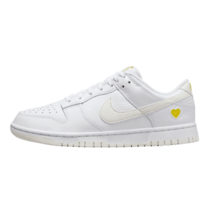 Tênis Dunk Low Valentine's Day "Yellow Heart" Masculino Branco