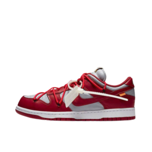 Tênis Dunk Low x Off-White "University Red"