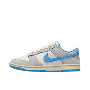 Tênis Dunk Low "Athletic Department University Blue" Masculino Cinza / Azul