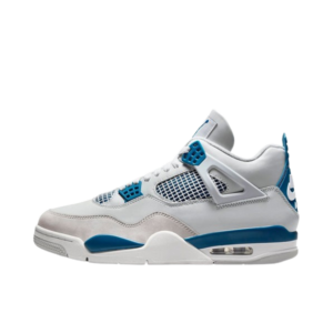 Tênis Air Jordan 4 "Military Blue" Branco / Azul
