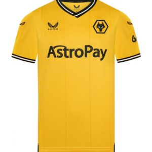 Camisa Wolverhampton Home 23/24 s/n° Torcedor Castore Masculina - Amarela
