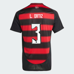 Camisa Adidas Flamengo 2025/26 I LÉO ORTIZ N° 3