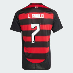 Camisa Adidas Flamengo 2025/26 I L. ARAÚJO N° 7