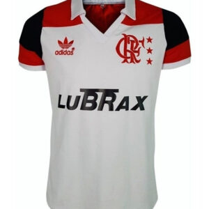 Camisa Flamengo Away Retro 1987/88 Adidas - Branco e Vermelho