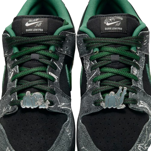 There x Nike SB Dunk Low Pro Anthracite and Gorge Green - Imagem 4
