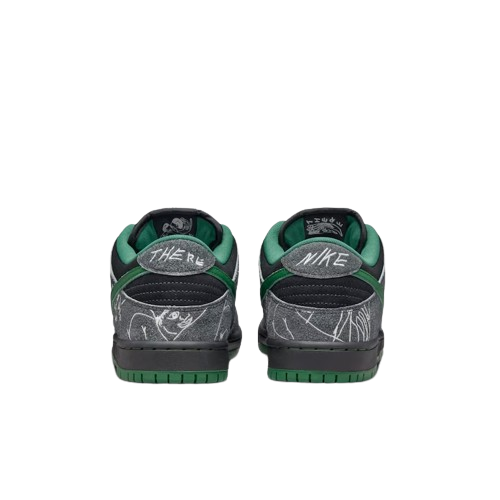 There x Nike SB Dunk Low Pro Anthracite and Gorge Green - Imagem 5