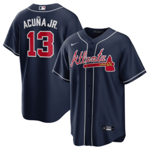 Jersey Atlanta Braves Azul Torcedor