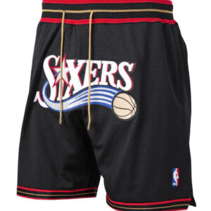 Bermuda NBA Philadelphia 76ers Retrô 2000/2001 Mitchell & Ness Authentic - Preta