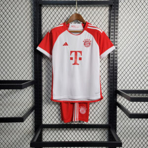 Kit Infantil Bayern Home 23/24 - Branco/Vermelho