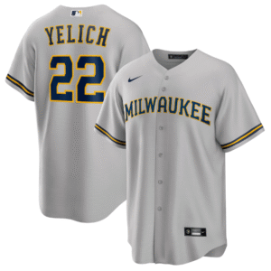 Jersey Milwaukee Brewers Cinza Torcedor