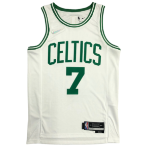 Regata NBA Boston Celtics 75 Anniversary Nike Authentic Brown 7 - Branca