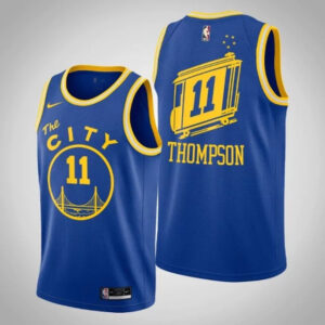 Regata NBA Golden State Warriors Classic Edition 20/21 Nike Authentic Thompson 11 - Azul