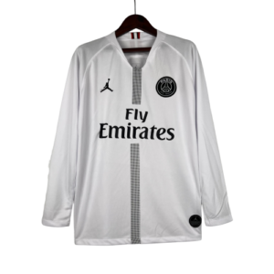 Camisa Branca Air Jordan Psg Retrô Manga Longa - 17/18- Branco