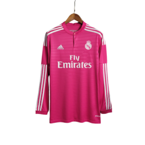 Camisa Retrô Real Madrid Manga Longa III Third Adidas 2014/15 Masculino Rosa