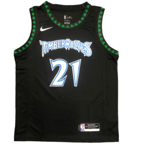 Regata NBA Minnesota Timberwolves Retrô Nike Authentic Garnett 21 - Preta